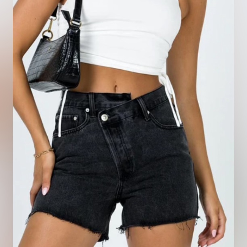 Princess Polly - Xena denim shorts black